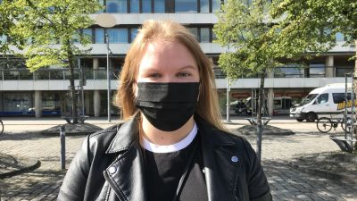 Marie Lövholm, styrelseordförande för Finlands Svenska Lärarstuderandes Förening.