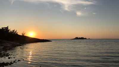 Solnedgång i Hangö Västra