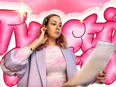 Ronja Stanley TV:stä tuttu -logon edessä puolikuvassa