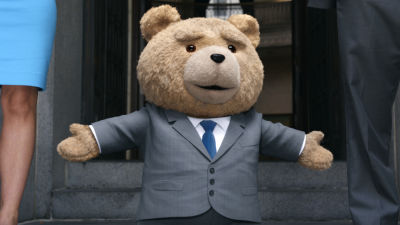 En bild på nallen Ted från filmen Ted 2.