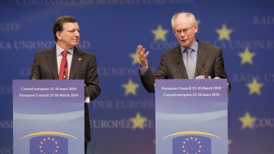 José Manuel Barroso och Herman Van Rompuy