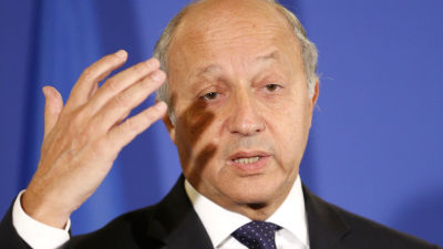 frankrikes utrikesminister laurent fabius