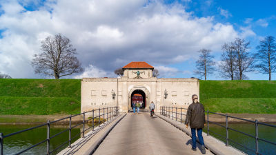 Ingången till det berömda fortet Kastellet i Köpenhamn