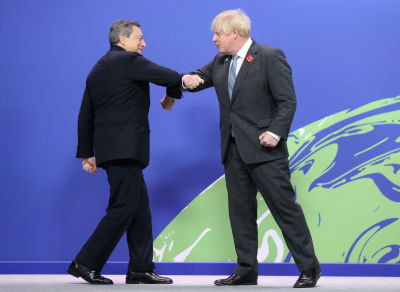 Mario Draghi och Boris Johnson