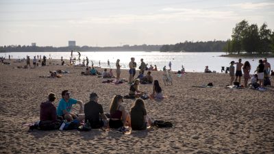 Skolavslutning på Sandudd, Helsingfors.