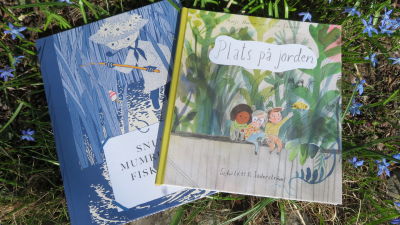 Bilderböckerna "Snusmumrikens fiskebok" och "Plats på jorden".