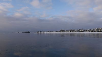 Långörens naturskyddsområde i Täktom Hangö 7 jan 2022. 