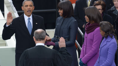 Barack Obama svär presidenteden 21.1. 2013