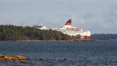Viking Line-fartyget M/S Amorella gick på grund utanför Åland den 20 september.