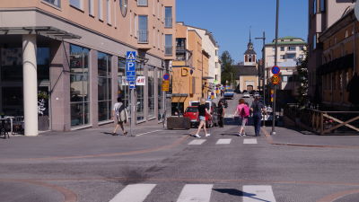 Jakobstads centrum.
