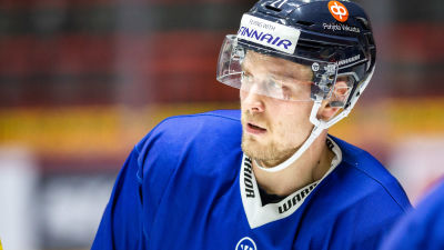 Juhani Tyrväinen på landslagsträning.