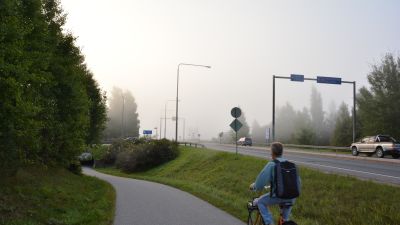 I bakgrunden syns Österbykorsningen i Ekenäs.