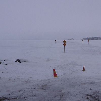 Kolin jäätie vuonna 2010.