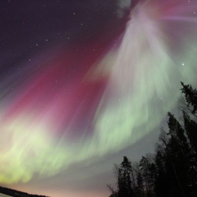 Revontulet Mikkelissä 17.3.2015
