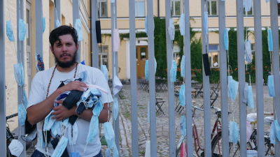 Danilo Canguçu vid Lappviken i Helsingfors.
