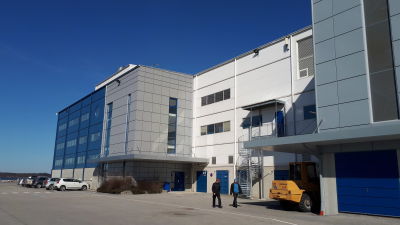 Kontorsdelen vid Nautor i Jakobstad