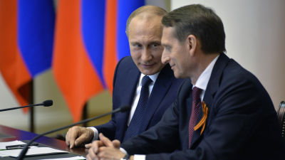 Sergei Naryshkin och Vladimir Putin