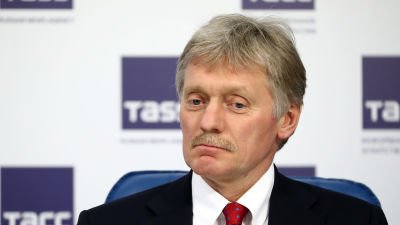 Kremls talesman Dmitrij Peskov i Moskva den 11 mars 2021.