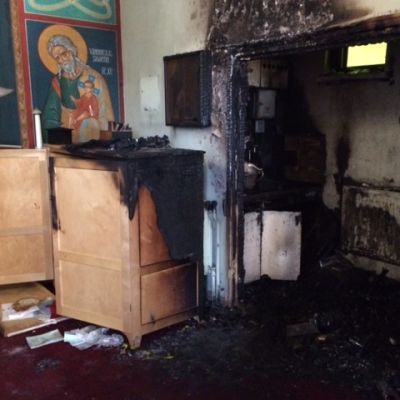 Tulipalo on tehnyt tuhoa ortodoksikirkossa.