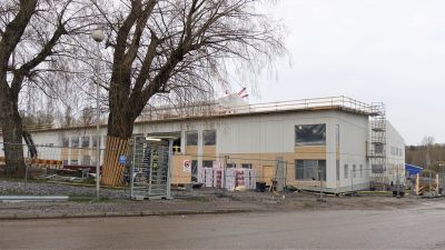 Bygget av skolcenter i Sjundeå.