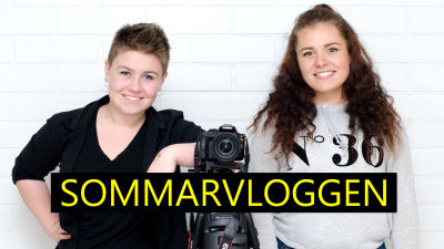 Rebecca Olin och Lotta Puisto vloggar på Sommarvloggen.