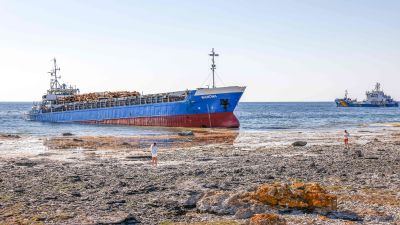 M/S Ramona på grund utanför Gotland.