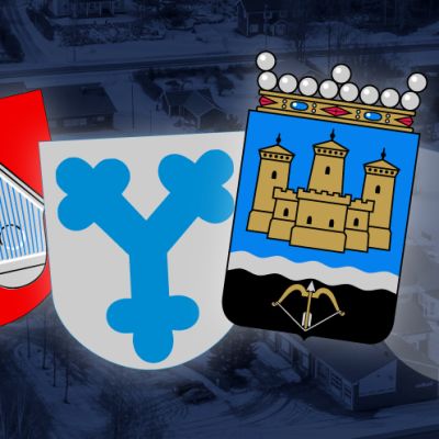 Halsuan, Ylivieskan ja Savonlinnan vaakunat