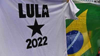 Anhängarblus för Lula de Silvas presidentkampanj.