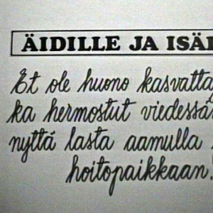 Ote Hyrrä-ohjelmasta (1973).