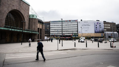 Helsingin keskustassa oli hiljaista 14. huhtikuuta
