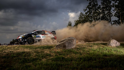 Kalle Rovanperä i Estlands VM-rally.