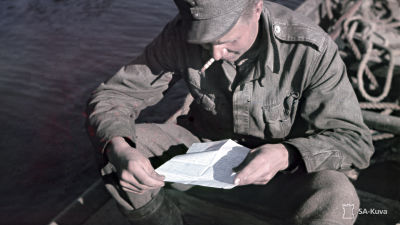 Kirje kotoa. Kuvattu 13-21.7.1942.