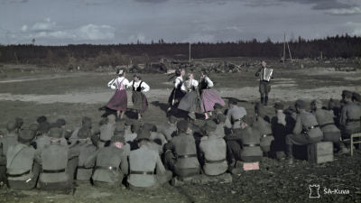 Sortavalan seminaarin viihdytyskiertue, Syväri. Voimalaitoksen lohko toukokuussa 1943.