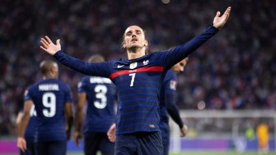 Antoine Griezmann firar mål.