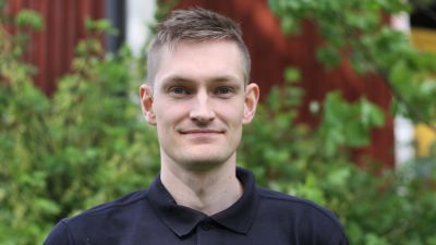 Porträtt av Emil Hästbacka.