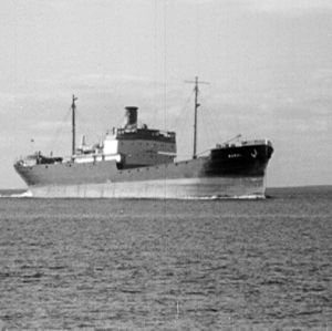 Rahtialus Haapasaaren edustalla vuonna 1964