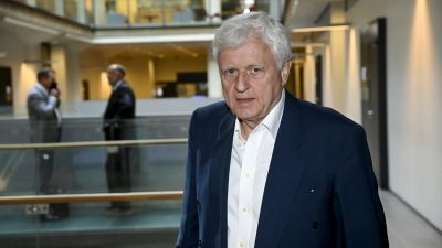 Affärsmannen Peter Fryckman i Helsingfors tingsrätt sommaren 2021.
