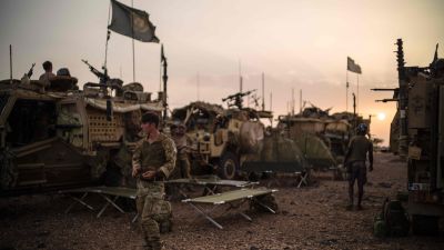 Brittiska soldater, som deltar i FN-operationen Minusma i Mali, fotograferades i Menaka-regionen i oktober i år.