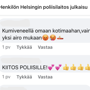Facebook-kommentarer på finska