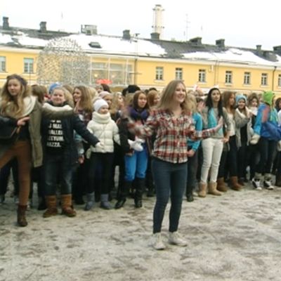 Flash mob Narinkkatorilla 2.2.2013.