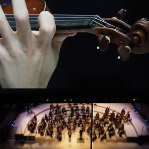 Emmanuel Tjeknavorian Sibelius-viulukilpailun finaalissa 2015.