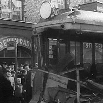 Spårvagnsolycka i Helsingfors, 1955