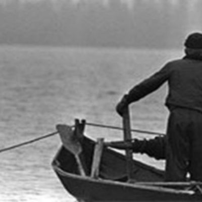 Fiskare vid Jussarö.