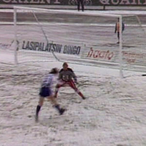 Fotboll i snö, Yle 1988