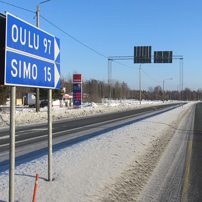 Nelostie Kemin ja Oulun välillä