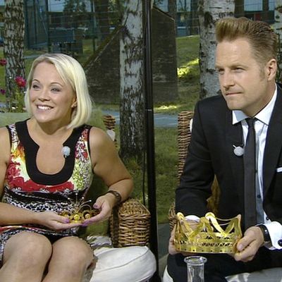 Tangokuningatar Heidi Pakarinen ja tangokuningas Kyösti Mäkimattila.