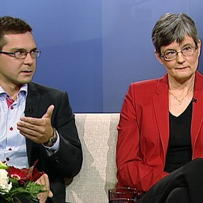 EK:n asiantuntija Mika Kärkkäinen ja SAK:n lakimies Anu-Tuija Lehto.