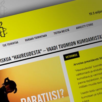 Kuva Amnestyn verkkosivuilta.