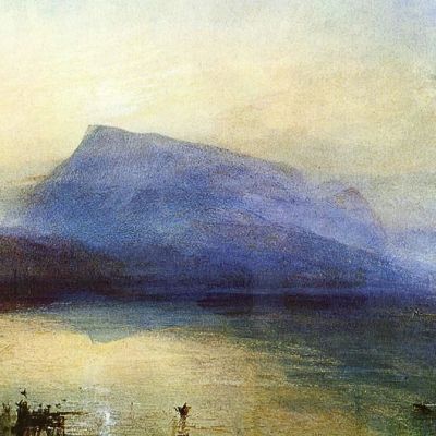 JMW Turnerin vesivärimaalus Blue Rigi