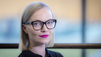 Minja Koskela Musiikkitalossa.